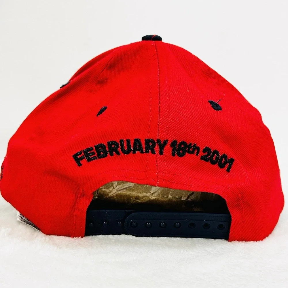 NASCAR Daytona 500 2001 Vintage 2-Tone Hat‎ Cap Snapback Adjustable Red Racing